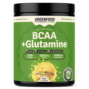 GREENFOOD NUTRITION Performance BCAA + glutamine šťavnatý meloun 420 g