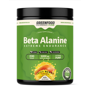GREENFOOD NUTRITION Performance beta alanin šťavnaté mango 420 g
