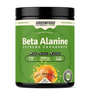 GREENFOOD NUTRITION Performance beta alanin šťavnatá mandarinka 420 g