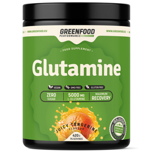 GREENFOOD NUTRITION Performance glutamine šťavnatá mandarinka 420 g
