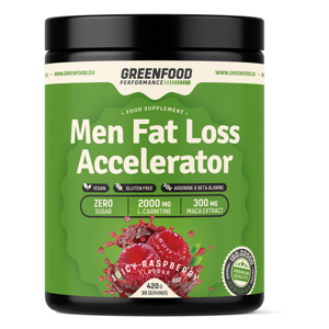 GREENFOOD NUTRITION Performance men fat loss accelerator šťavnatá malina 420 g