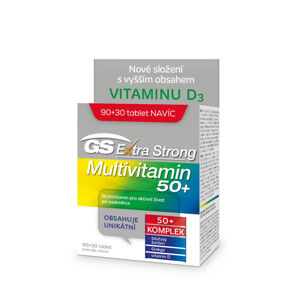 GS Extra Strong multivitamin 50+ 90 + 30 tablet ZDARMA, poškozený obal