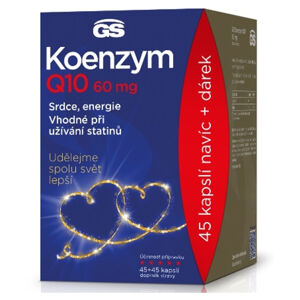 GS Koenzym Q10 60 mg 45 + 45 kapslí DÁRKOVÉ balení 2022