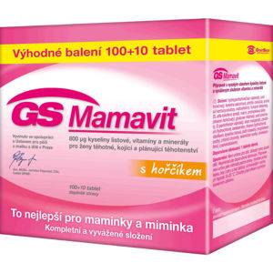 GS Mamavit vitamíny pro maminky a miminka 100+10 tablet ZDARMA