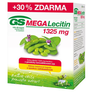 GS MEGA Lecitin 1325 mg 100+30 kapslí, poškozený obal