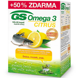 GS Omega 3 Citrus 100+50 kapslí