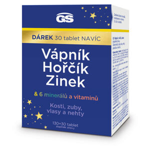 GS Vápník + hořčík + zinek 130 + 30 tablet NAVÍC
