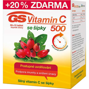 GS Vitamin C 500 se šípky 50 + 10 tablet