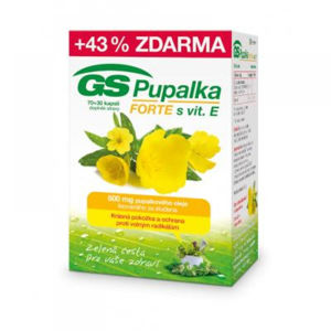 GS Pupalka Forte s vitaminem E 70 + 30 kapslí ZDARMA, poškozený obal