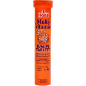 HAAS Multivitamin pomeranč 20 šumivých tablet