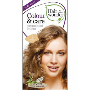 HAIRWONDER Dlouhotrvající barva na vlasy 7 Středně blond BIO 100 ml