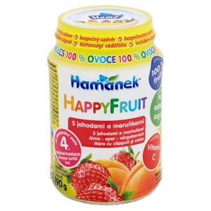 HAMÁNEK Happy Fruit S jahodami a meruňkami 190 g