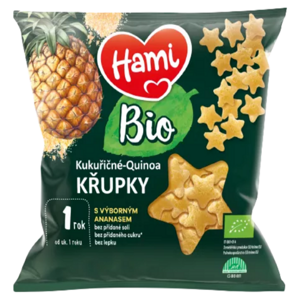 HAMI BIO Kukuřičné-quinoa křupky ananas 20g 12m+