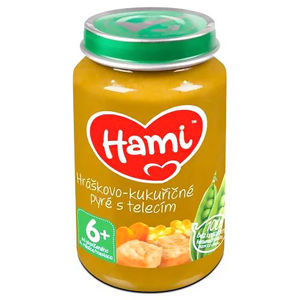 HAMI Hráškovo-kukuřičné pyré s telecím od 6.měsíce 200 g