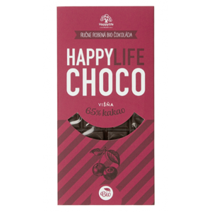 HAPPYLIFE Choco čokoláda 65% hořká s višněmi 70 g BIO
