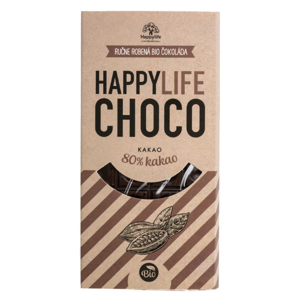 HAPPYLIFE Choco čokoláda 80% kakao 70 g BIO