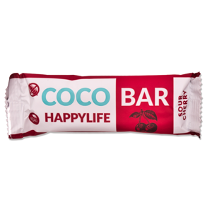 HAPPYLIFE Coco bar kokosová tyčinka s višněmi 40 g BIO