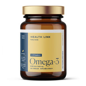 HEALTH LINK Omega-3 rybí olej 1000 mg + vitamin E 120 tobolek