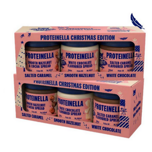 HEALTHYCO Vánoční box proteinella 3 x 200 g, poškozený obal