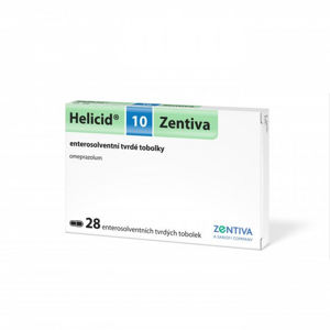 HELICID 10 Enterosolventní tvrdé tobolky 10 mg 28 kusů