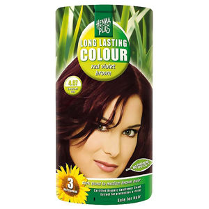 HENNA PLUS Přírodní barva na vlasy 4.67 Červeně fialově hnědá 100 ml