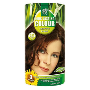 HENNA PLUS Přírodní barva na vlasy ČOKOLÁDOVĚ HNĚDÁ 5.35 100 ml, poškozený obal