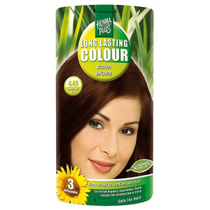 HENNA PLUS Přírodní barva na vlasy HŘEJIVĚ HNĚDÁ 4.45 100 ml