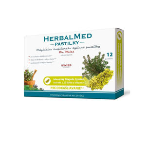 DR. WEISS HerbalMed pastilky Islandský lišejník + tymián + vitamín C 12 pastilek