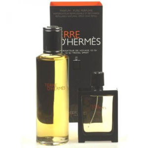 Hermes Terre D Hermes Parfum Parfem 125ml Parfém 30ml naplnitelný flakón + 125ml Parfém náplň