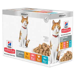 HILL'S Science Plan Feline kapsičky pro mladé kastrované kočky 12 x 85 g