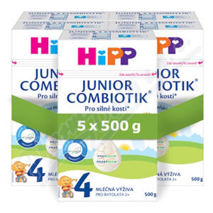 HiPP 4 Junior combiotik pokračovací batolecí mléko od 24.měsíců 5 x 500 g