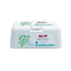 HiPP BabySanft Čistící vlhčené ubrousky Aqua 60 ks + box