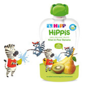 HiPP 100% ovoce Hruška-Banán-Kiwi od 5.měsíce BIO 100 g
