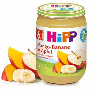 HiPP Jablka s mangem a banány BIO 190 g