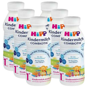 HiPP Junior Combiotik 1+ Tekuté pokračovací mléko 6x 470 ml