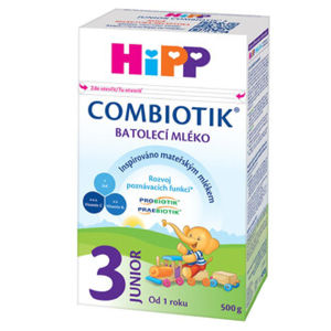 HiPP 3 JUNIOR Combiotik Pokračovací batolecí mléko od 12 - 24 měsíců 4 x 500 g