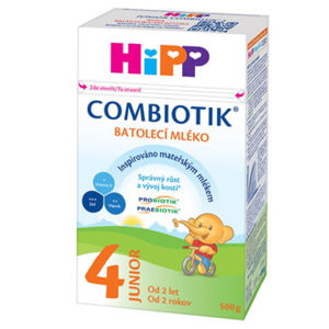 HiPP 4 JUNIOR Combiotik Pokračovací batolecí mléko od 2 let 4 x 500 g