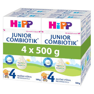 HiPP 4 Junior Combiotik Pokračovací batolecí mléko od 24.měsíců 4 x 500 g