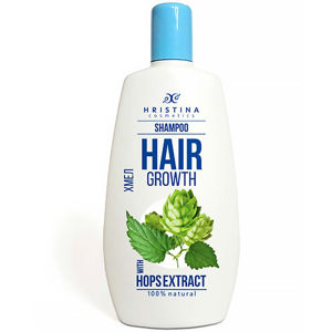 HRISTINA Přírodní šampon pro zdravé a silné vlasy s chmelem 200 ml