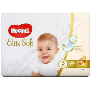 HUGGIES Elite Soft 3 5 až 9 kg 40 ks