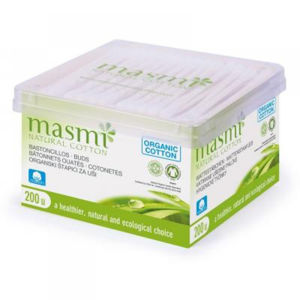 MASMI Hygienické tyčinky z organické bavlny  200ks