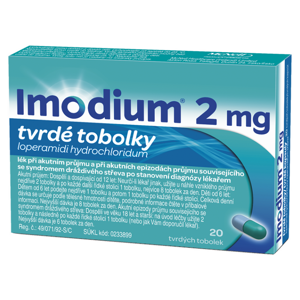 IMODIUM® 2 mg tvrdé tobolky 20 kusů, poškozený obal