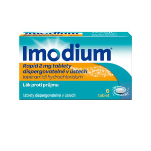 IMODIUM® Rapid 2 mg tablety dispergovatelné v ústech 6 ks