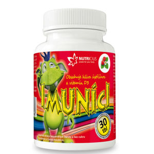 NUTRICIUS Imuníci Hlíva ústřičná s vitamínem D pro děti 30 tablet