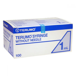 TERUMO TBC Injekční stříkačka bez jehly 1 ml 100 ks