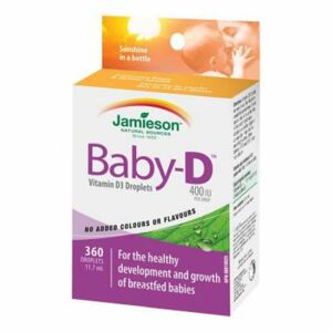 JAMIESON Baby-D Vitamín D3 kapky 11,7 ml, poškozený obal