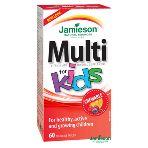JAMIESON Kids multivitamin 60 cucacích tablet, poškozený obal