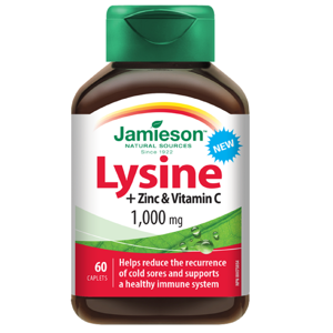 JAMIESON Lysin 1000mg se zinkem a vitaminem C 60 tablet