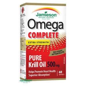 JAMIESON Omega Complete Super Krill 500mg 60 kapslí, poškozený obal