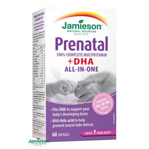 JAMIESON Prenatal complete s DHA a EPA 60 kapslí, poškozený obal
